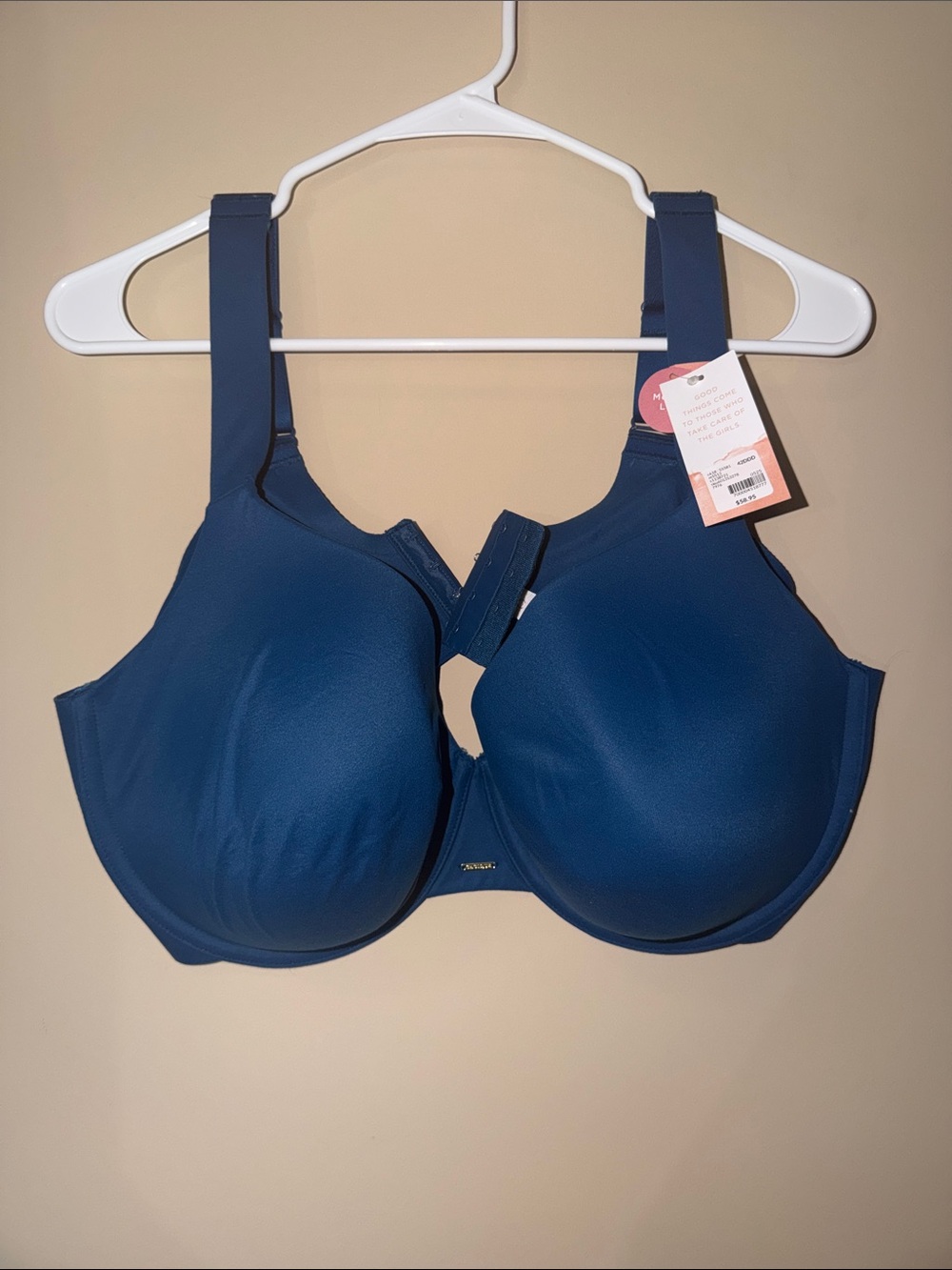 Cacique Deep Blue Full Coverage Bra 42DDD